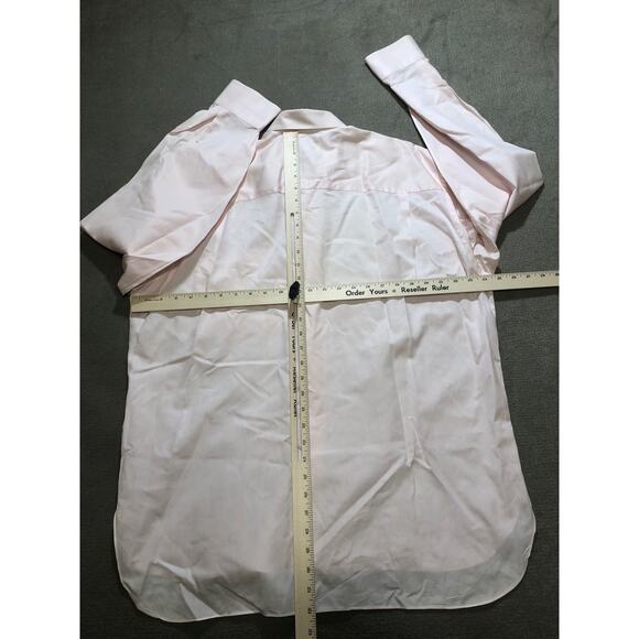 Lorenzini Mens Shirt 15/41 Cotton Pink Long Sleeve Button French Cuff - Picture 5 of 7